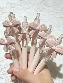 Bộ 2/4/6 bút bi bấm nút kiểu nơ INS mới, đầu bút 0.5mm, bút bấm chất lượng cao, quà tặng cho nữ sinh, thiết kế nơ dễ thương, quà tặng dự tiệc. - Bút quà tặng hình bướm - Xem 3
