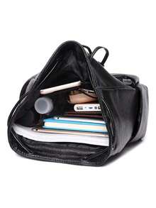 Women Fashion Backpacks - Black - View 6
