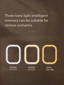 Gương trang điểm LED, Gương trang điểm có đèn, Gương di động với 3 chế độ chiếu sáng, Gương trang điểm nhỏ gọn điều khiển cảm ứng, Chân đế gập gọn, Gương phòng ngủ, Gương trang điểm du lịch có đèn, Gương sạc pin USB, Gương trang điểm LED di động cho nhà/phòng tắm/phòng ngủ/văn phòng/phòng khách, Quà tặng Halloween/Giáng sinh cho nữ, Trang trí nhà/phòng, Trang trí nhà mùa thu - Nhiều màu - Xem 3