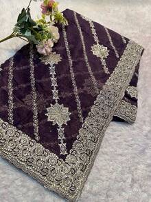 Heavy Designer Traditional Saree, Cultural Wear For Women - Multicolor - View 2