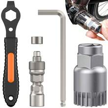 Bicycle Crank Puller Set For Square Taper Spline Crank Arms Steel Construction Multi Compatible - Multicolor - View 3