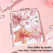 1个带笔槽的多角度磁吸支架保护套，支持自动休眠/唤醒功能，可爱平板电脑保护套，兼容Pro/Air/三星Galaxy A9/S9/S7/S10+/小米Pad/5/6/7 - 彩色 - 查看 10