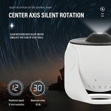 LiHangStar Galaxy Starry Sky Projector - Starry Sky Projection Lamp, Galaxy Moon Projection With Replaceable Slide Film, Suitable For Bedroom, Gaming Room, Ceiling, Gifts, Christmas Party - Black and White - View 8