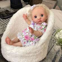 NPK 17inch Pixie In Version Cloth Body Fairy Lifelike Real Soft Touch Small Doll Cute Handy Baby - Pink - View 3