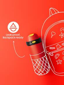 Meoky 18oz Vacuum Insulated Water Bottle with 2-in-1 Straw and Spout Lid, Insulated Cup, Keep Cold 24H, Leak-Proof, Fits in Car Cup Holder, Stainless Steel Tumbler for Sports, Travel, and School - 紅色 - 查看 5