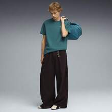 Puma Men's Essentials Short Sleeve Knit Crew Neck T-Shirt 69588341 - Dark Green - View 3