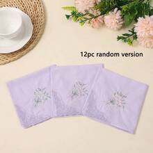 Embroidered Lace Flower Handkerchief, Random Color, Women Handkerchief Fabric - Multicolor - View 11