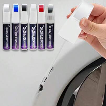 Home Decoration Items, Automotive Paint Spraying Tools. White Paint Repair Kit - A Coating Used For Repairing Scratches On Car Paint. Two-In-One Automotive-Specific Paintbrush.