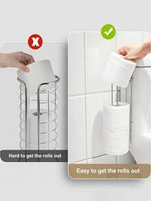 1 cái giá đựng giấy vệ sinh không cần khoan, giá để giấy/khăn tắm bằng sắt, hộp đựng giấy vệ sinh tự dính, giá đựng giấy vệ sinh, giá để khăn giấy, giá đựng khăn giấy thấm hút. - Nhiều màu - Xem 10
