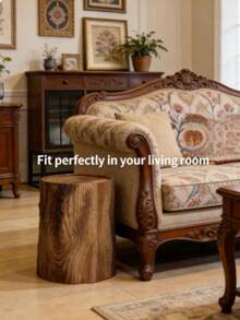 1个极简木纹垃圾桶，纤薄节省空间设计，可拆卸除臭盖，耐热表面，现代时尚，适用于客厅/浴室/卧室/办公室/宿舍，公寓收纳必备，小型垃圾桶，废纸篓，办公装饰，节省空间方案，家居收纳必备 - 彩色 - 查看 9