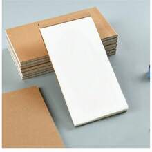 Flip-Up Memo Pad, Kraft Paper Notebook, Planning Notepad, Lined Notebook, Grid Notebook, Blank Notebook, Checklist Pad - Rectangle - View 5