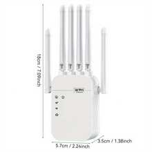 WiFi 扩展器，适用于家庭远距离覆盖（最大可达 9,800 平方英尺），可同时连接 40 台设备，具备 WiFi 信号增强、网络增强、远程 WiFi 扩展等功能，设置快捷方便。 - 白色 - 查看 3