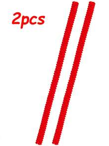 2pcs/Set Silicone Oven Rack Guard, Heat Resistant Oven Rack Edge Protector, 14 Inch Oven Rack Cover, Anti-Scald (2pcs, Red) - Red - View 16