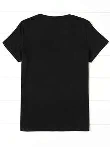 Camisetas de mujer - Negro - Ver 3