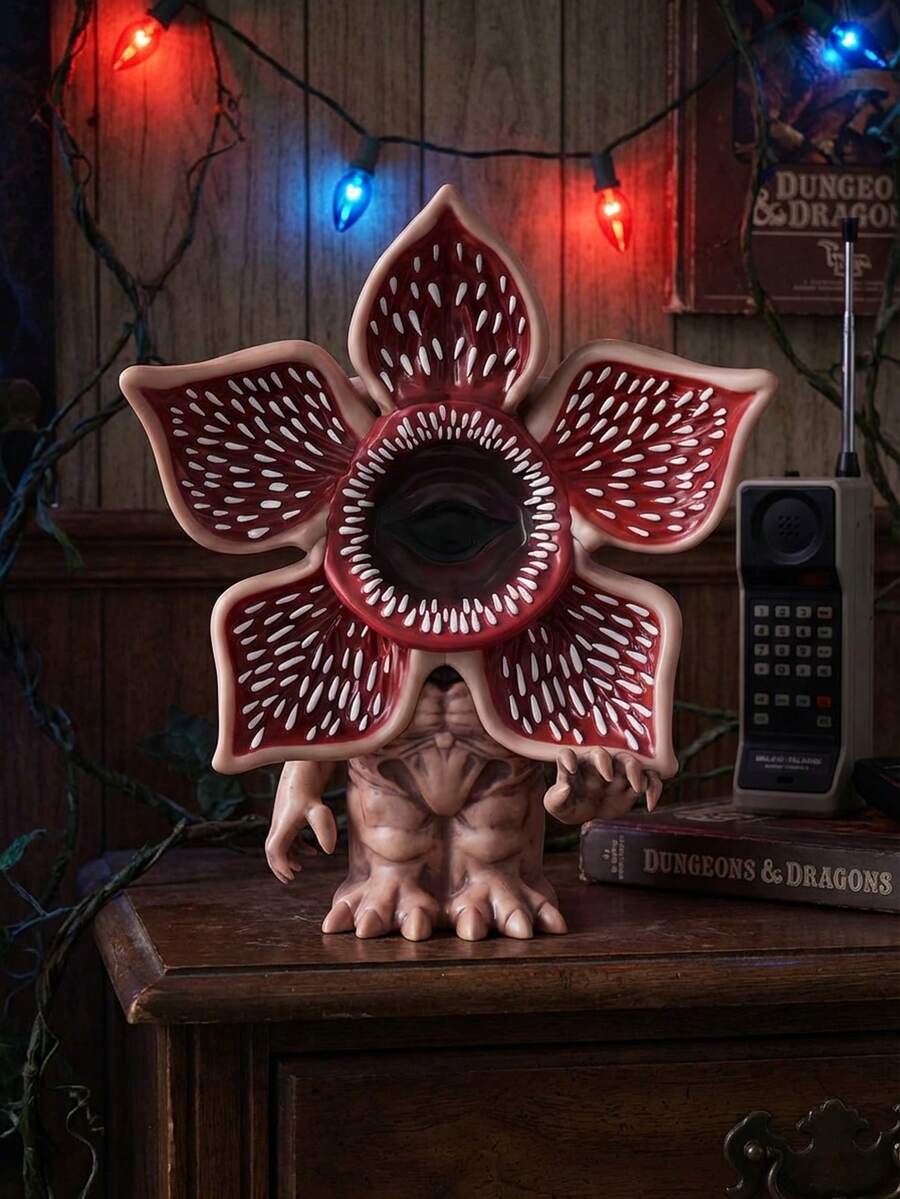 1件 Netflix 官方授权 Demogorgon 造型存钱罐 电影周边收藏品 零钱罐 桌面摆件 雕塑模型 生日派对好礼物 - 彩色 - 查看 1