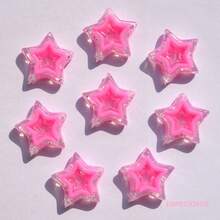 20pcs Transparent Multi-Color Pentagram Shaped Beads For Bracelet, Necklace DIY Jewelry Making, Suitable For Summer, School - Multicolor - View 30