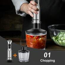 4-In-1 Kitchen Blender With Various Accessories And Optimal Handling BioloMix BHB1200 - Black - View 7