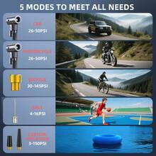 BUPMOVA Jump Starter With Air Compressor, 8000A 150PSI Portable Car Battery Jump Starter (All Gas/10.0L ), Jump Box Portable Jumper Cables LCD Display, 2 Lights - 黑色 - 查看 6