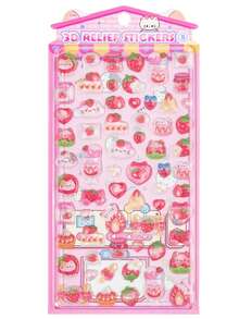 3D Cartoon Stickers, Student Rewards, Holiday Gifts, Soft & Cute DIY Phone Cases, Notebooks, Wobble Toys, 3D Embossed Cute Series Stickers - Multicolor - View 6