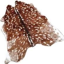 Faux Cowhide Area Rug, Sika Deer Printed Hide Rug Animal Print Rug Faux Fur Area Rugs Carpet For Home Office Livingroom Bedroom - SikaDeerPrint-41.5X35.5in - View 1