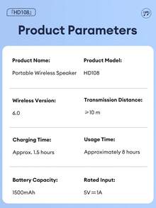 Lenovo 联想HD108迷你蓝牙音箱，360°环绕立体声，高品质音乐，超长续航，TWS真无线蓝牙配对，配备挂绳，便携式设计，适合户外和居家使用，兼容智能手机和电脑，是理想的礼物之选。 - 灰色 - 查看 11