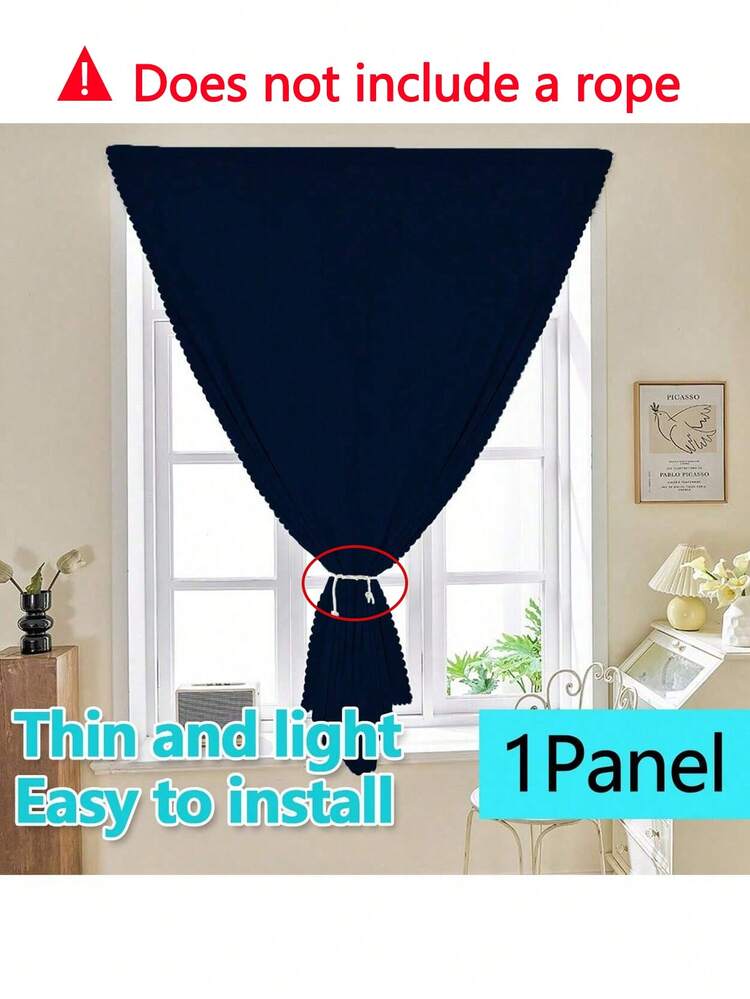 1pc Self-Adhesive Portable 100% Blackout Curtain, No Drill Needed Sunshade Cloth Suitable For Windows, Doors, Bedrooms, Basements - Heat Insulation, Darkening Kitchen Room Curtains, All Season Use,Fall Decor,Autumn Decor,Room Decor - Navy - View 70