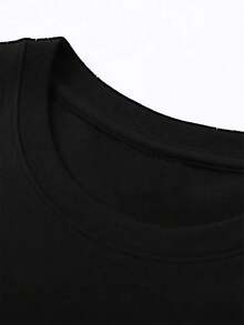 Authorized Disney Mickey Wu Mouth Printing Men's T-Shirts, T-Shirts For Leisure And Comfort, Breathable And Light, Fashionable Street Clothes, Men's Casual Shirts. - 黑色 - 查看 3