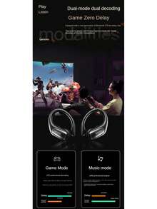 Lenovo 联想EA305 OWS蓝牙无线耳机，14.2mm驱动单元，IPX5防水，LED数字显示屏，全景音效，开放式耳挂耳机 - 均碼 - 查看 6