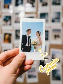 1pc/5pcs/10pcs Customized Photo Printing, Personalized Photo Printing, Wedding Photo Printing Card, Photo Printing Frame - Multicolor - View 3