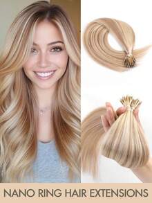 Tóc nối nano hạt 12-22 inch, kẹp tóc nano vô hình giúp tăng chiều dài hoặc độ dày, phù hợp cho nhiều dịp khác nhau. - Nhiều màu - Xem 48