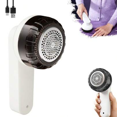 6-Blade Electric Lint Remover, Suitable For Removing Pilling, Fuzz, Lint From Clothes, Sofa, Furniture, USB Rechargeable