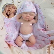 New Reborn Baby Dolls Tiny 12 Inch 30 CM Full Body Soft Solid Silicone Peaches Dolls Waterproof Like A Real Reborn Baby Dolls Bath Toys - Nhiều màu - Xem 5