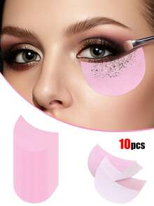 100pcs Disposable Non-Woven Eye Shadow Makeup Sticker Isolation Paper Shield Patches, Eye Shadow Eye Protection Stickers, Eye Shadow Eyeliner Stickers - Multicolor - View 8