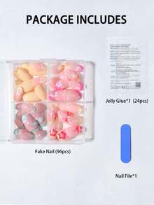 96 miếng (4 kiểu) hình hoa dâm bụt và hoa lá nhỏ xinh, làm từ acrylic, phù hợp với móng ngắn. Bộ sản phẩm bao gồm 1 lọ sơn gel móng tay và 1 dũa móng. Những miếng dán móng tay ngắn, họa tiết hoa lá mùa hè này sẽ làm cho đầu ngón tay của bạn tỏa sáng rực rỡ, hoàn hảo cho các bữa tiệc, khiêu vũ và sử dụng hàng ngày. - Nhiều màu - Xem 5