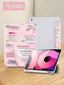 Ayotu 1件装治愈标语平板电脑保护套和Kindle电子书保护套，兼容第10代、11代/Air 4代/Air 7代/9.7英寸，兼容三星Galaxy Tab A9 Plus、Kindle（第11代-2024年发布）（6英寸）、Kindle Paperwhite第12代2024年，绝佳节日礼物，时尚简约图案。 - 彩色 - 查看 4