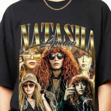 7 Limited Natasha Lyonne Vintage T-Shirt Retro TV Show Gift For Women And Men Uni Fan Tee - 黑色 - 查看 1