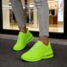 Women's Black Minimalist Road Running Shoes Lightweight And Comfortable Cushioned Running Shoes For Women Stylish And Versatile Outdoor Casual Shoes. - màu xanh lá - Xem 2