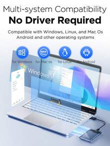 EAGET 2,5-Zoll externe Festplattenhülle USB 3.0 zu SATA III Adapter Plug and Play für HDD SSD bis zu 6TB tragbares Metallgehäuse universelle Kompatibilität UASP unterstützt (Laufwerk nicht enthalten) - transparent - Übersicht 10