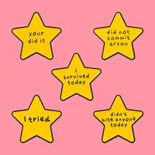 'your Did It' Star Quotes Enamel Pin Funny Phrase Brooch Pines Lapel Pins Badge On Backpack Clothing Accessories Jewelry Gifts - Yellow - View 3