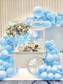 17/37/67/107/207 piezas Globos azul pastel de diferentes tamaños 36 18 12 10 5 pulgadas para guirnaldas y , globos de látex azul claro para decoración de cumpleaños, boda, bautizo, baby shower, revelación de género, Pascua, aniversario, graduación, despedida de soltero - Celeste - Ver 3