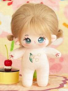 1个20厘米可爱毛绒棉质偶像娃娃，星空星座造型，女孩儿童礼物，可穿戴服装 - 彩色 - 查看 11