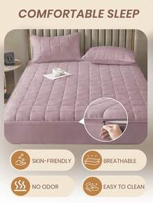 1 tấm bảo vệ nệm chống thấm nước 6 mặt có khóa kéo, ga trải giường chần bông thoải mái, phù hợp với nệm dày 12 inch, thích hợp cho nệm cỡ Twin/Full/Queen/King, thoáng khí, không gây tiếng ồn, chống bụi, màu hồng, thân thiện với da, có thể giặt, tấm phủ nệm cao cấp có khóa kéo, trang trí nhà cửa lý tưởng, quà tặng ngày lễ hoàn hảo - Màu nhân đậu đỏ (cao mũ 30cm) - Xem 8