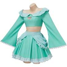 Princess Rosalina Cosplay Costume Adult Blue Dress Sexy Rosalina Outfit Top Skirt For Teen Women - 藍色 - 查看 3