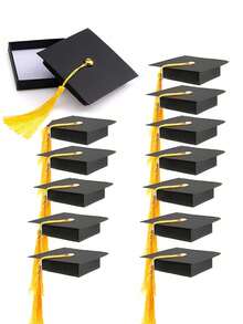 Hộp quà tặng trang sức tốt nghiệp, hộp quà lưu niệm tốt nghiệp cứng cáp, hộp giấy đựng quà trang sức, hộp quà tốt nghiệp, hộp đựng thiệp hình mũ tốt nghiệp, hộp thiệp màu đen hình mũ tốt nghiệp, hộp quà tốt nghiệp có tua rua, hộp quà tốt nghiệp tự trang trí. - Nhiều màu - Xem 4