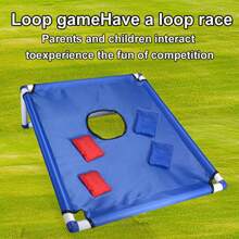 1 Set Portable Outdoor Sports Toy, Includes 1 Game Board And 6 Sandbags With 1 Throwing Board Rack. This Fun Cornhole Toss Game Set Is Perfect For Outdoor/Yard Games And Party Activities, An Ideal Beach Game Set - Multicolor - View 8