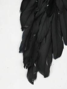 Ailes de plumes d'ange blanc - Décorations de fête, accessoires de scène et costumes de spectacle de mode pour adultes, accessoires de fête faits à la main, petites ailes pour jeux de rôle, ailes d'ange noir pour fête, décorations de fête de Noël, costumes de scène, fournitures de fête de Noël, fournitures de fête d'Halloween, costumes portables, décorations de fête, accessoires photo de fête, convient aux adultes - Multicolore - Voir 6