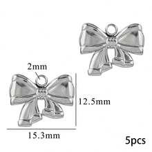 5-Piece 304 Stainless Steel Butterfly Pendants DIY Jewelry Making Components Suitable For Handmade Earrings And Necklaces - Butterfly - View 7