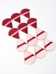 5/10/20/30/50/100pcs Triangle Velvet Makeup Sponge Puff Set, Made Of Ultra Soft Velvet Material, Suitable For Contouring, Eye Area And Corners, Fit For All Skin Types,Giveaways,Travel,Cheap Stuff,Travel Essential - Multicolor - View 3