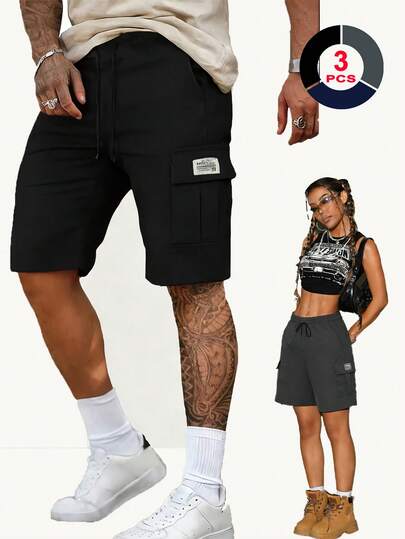 （早春/夏季新品）男士时尚多口袋工装裤，多种颜色可选，休闲、运动、健身弹力腰带短裤，适合户外旅行，男友风必备工装短裤，送给男友的最佳礼物