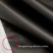 1pc Blackout Curtain, Self-Adhesive Zipper Design, No Drilling Required, Sunshade & Heat Insulation Fabric, Suitable For Bedroom, Basement, Kitchen, All Seasons - White - View 7